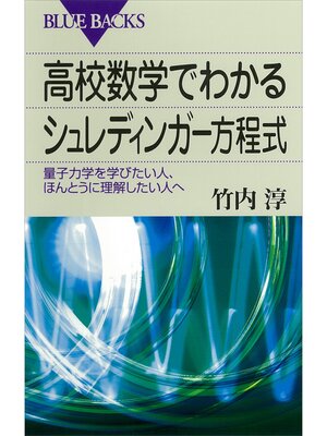 cover image of 高校数学でわかるシュレディンガー方程式 : 量子力学を学びたい人、ほんとうに理解したい人へ